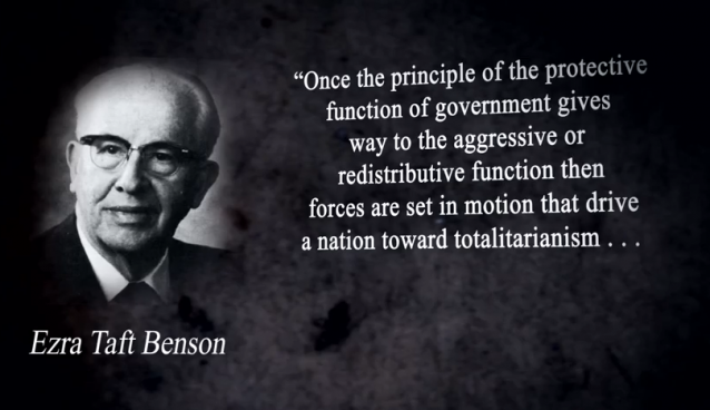 Ezra Taft Benson on proper role of government